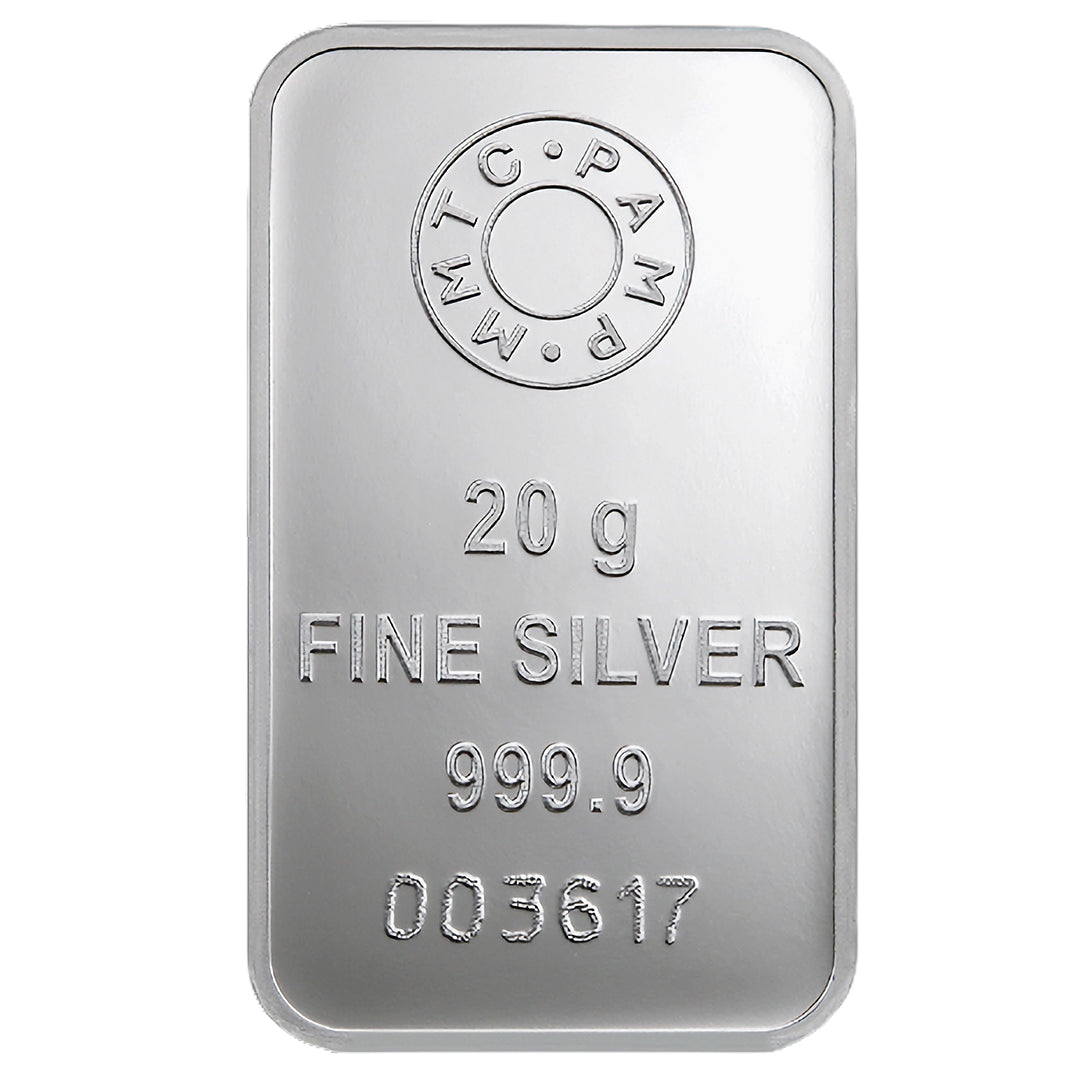 MMTC Pamp Lotus 20 Grams Silver Bar in 999.9 Silver - FKJGBRSL2216