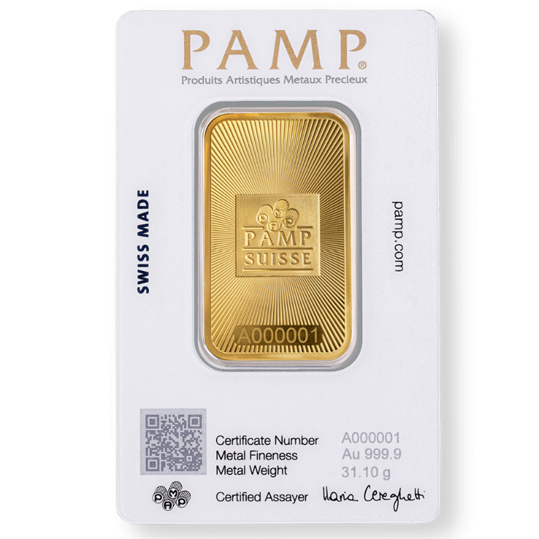 Pamp Suisse 1 Ounce Gold Bar 24KT - FKJGBR24K2212