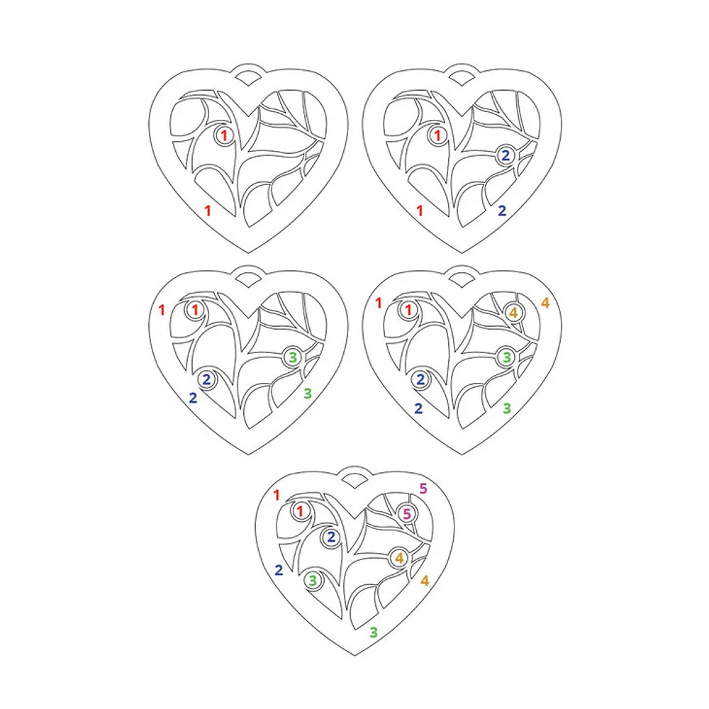 Gold & Silver Personalized Heart Necklace - FKJNKLU6194