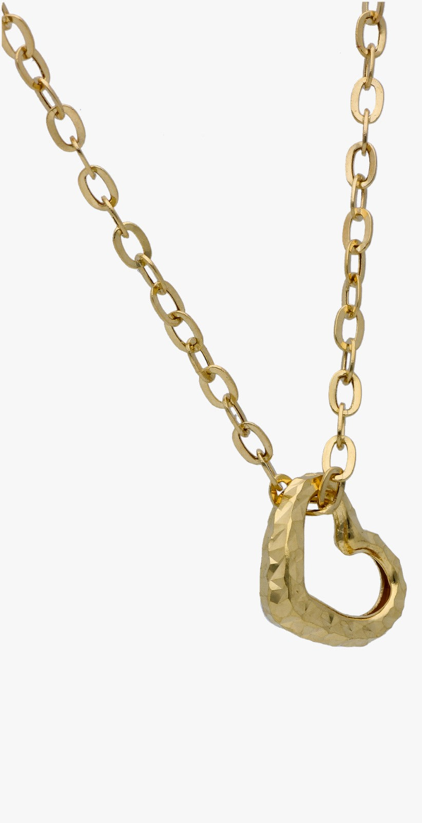 Gold Heart Necklace 18KT - FKJNKL18K2043