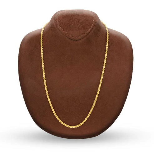 Gold 18 Inches Rope Chain 21KT - FKJCN21K2454 Chains