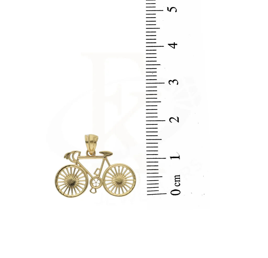 Gold Necklace (Chain With Cycle Pendant) 18KT - FKJNKL18K3088