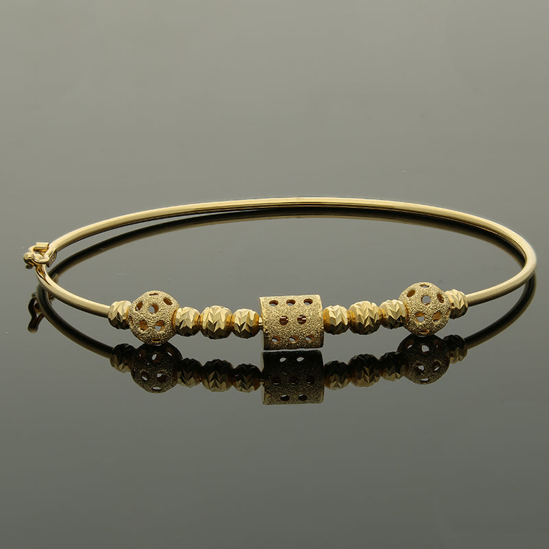 Gold Bangle in 18KT - FKJBNG18KU2001
