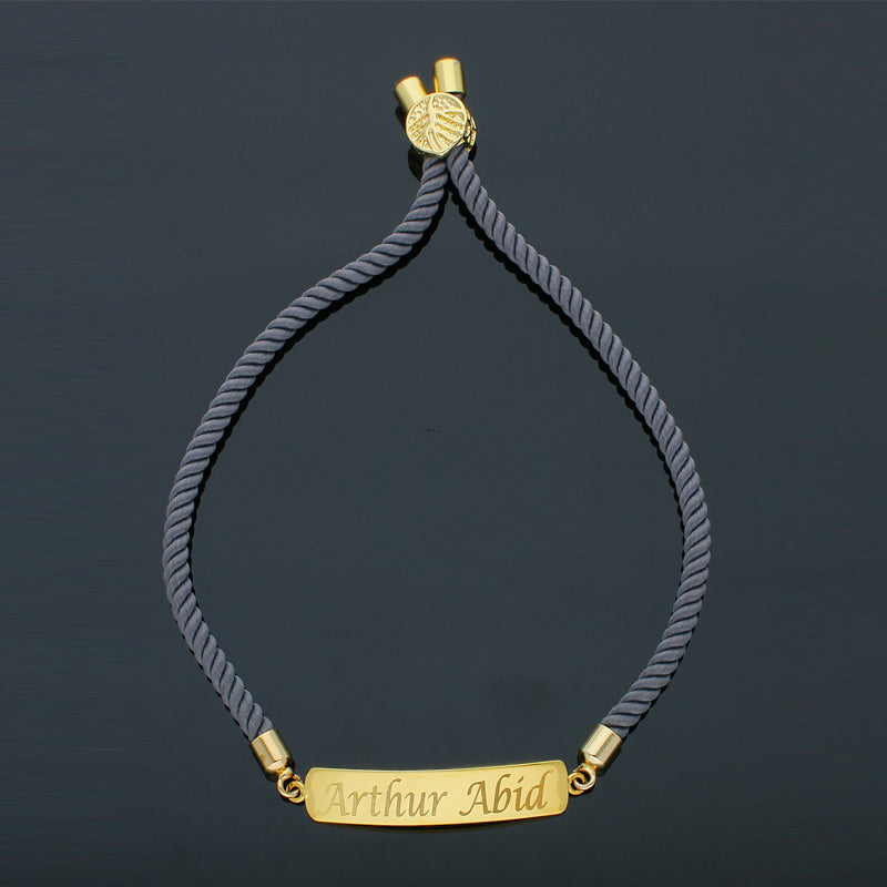 Gold Customize Name Bracelet 18KT - FKJBRL18KU1122