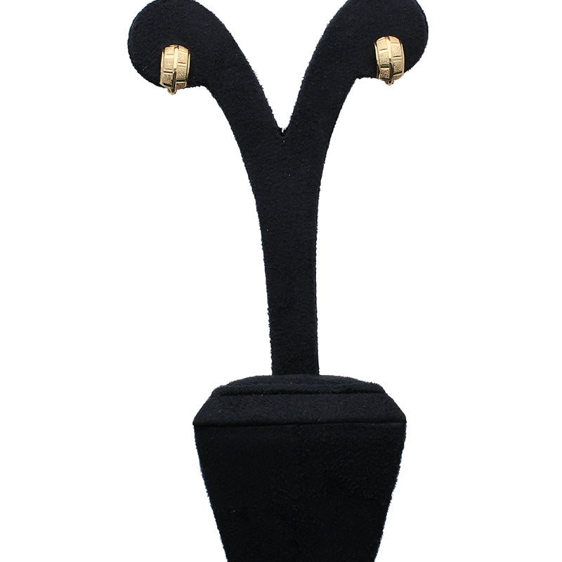 Gold Clip Earrings 18KT - FKJERN18KU3005