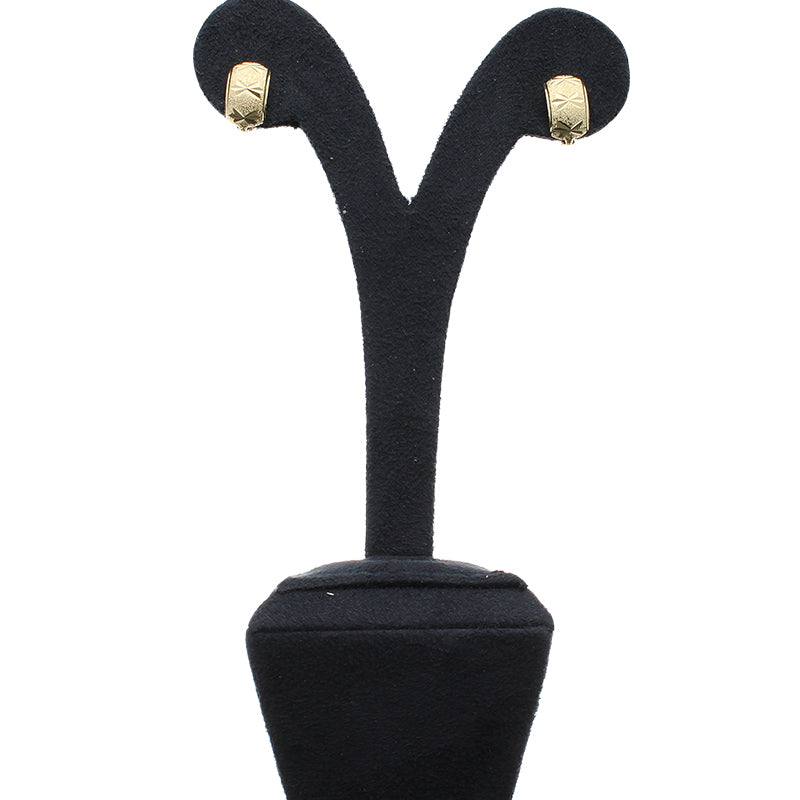 Gold Clip Earrings 18KT - FKJERN18KU3002