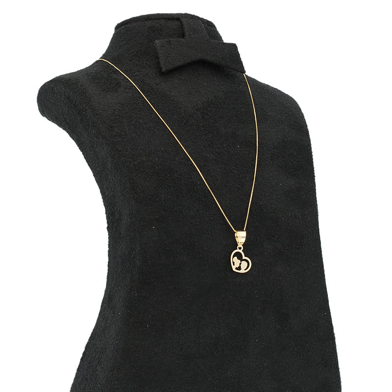 Gold Necklace (Chain with Heart Pendant) 18KT - FKJNKL18KU1025