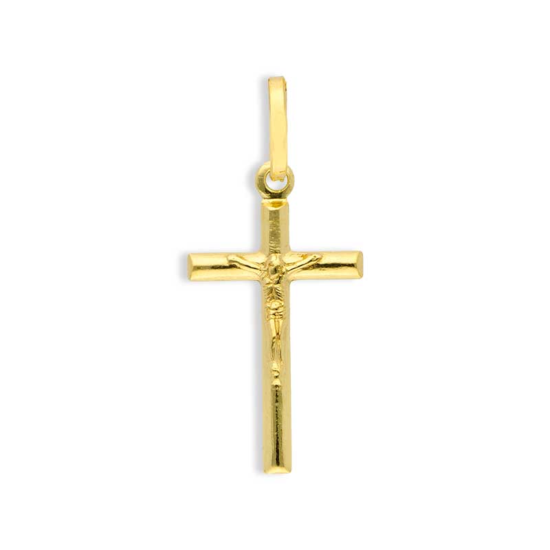 Gold Cross Pendant 18KT - FKJPND18KU1036