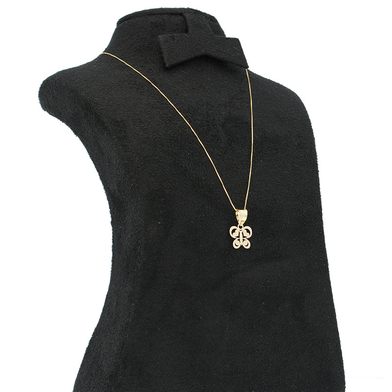 Gold Necklace (Chain with Butterfly Pendant) 18KT - FKJNKL18KU1026