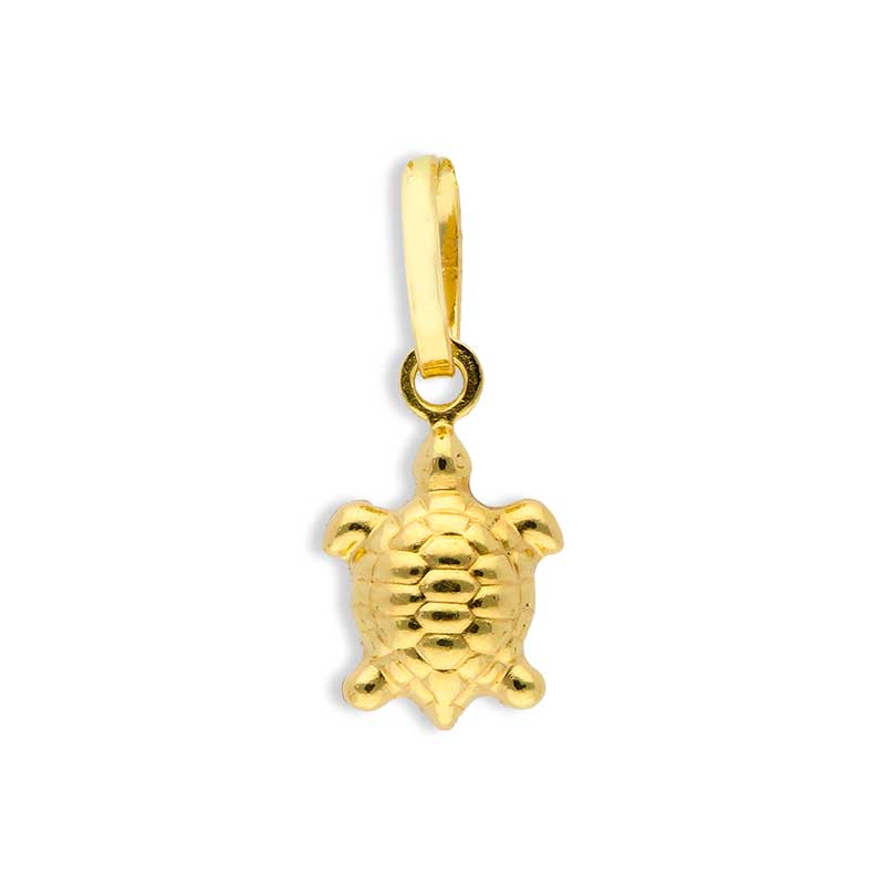 Gold Turtle Pendant 18KT - FKJPND18KU1038