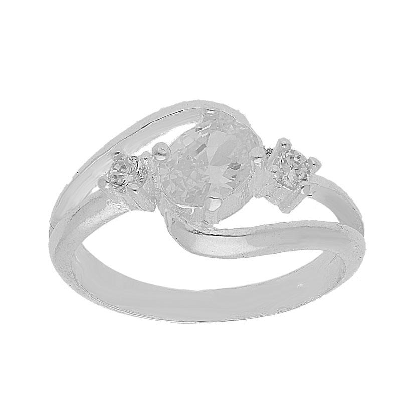 Sterling Silver 925 Pendant Set (Necklace, Earrings and Ring) - FKJNKLST1835