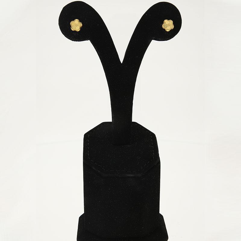 Gold Stud Star Shaped Earrings 18KT - FKJERN18K1821