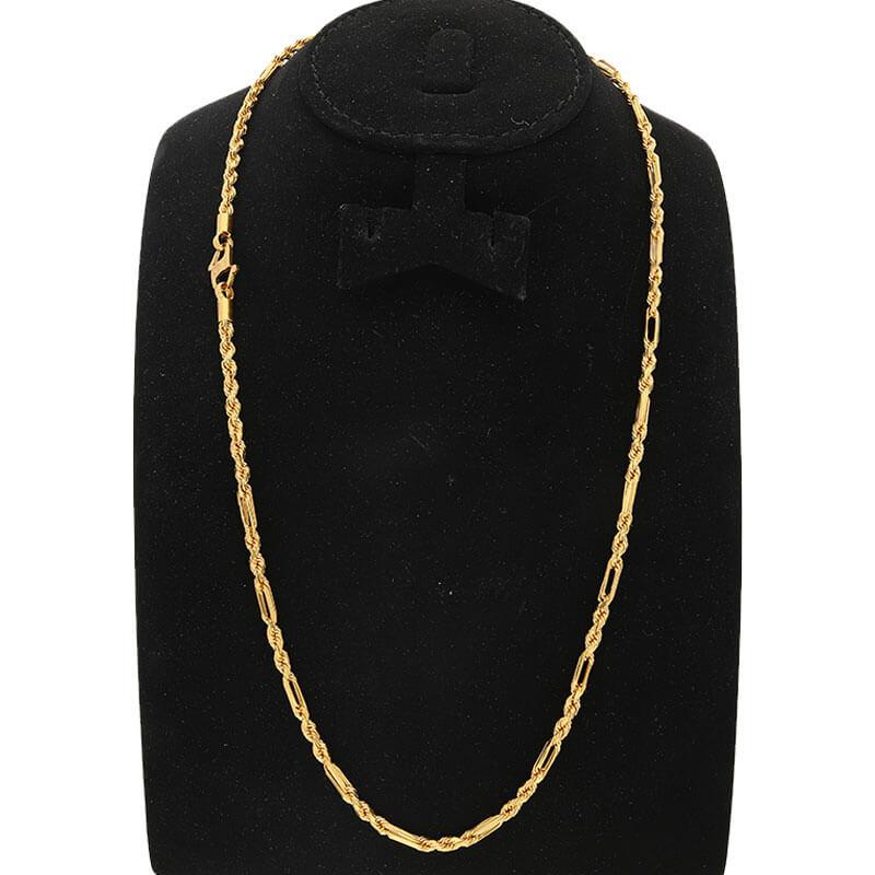 Gold Rope Link Chain 22KT - FKJCN22K2130
