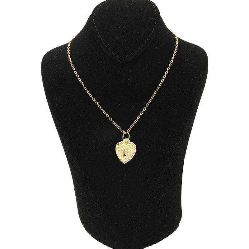 Gold Necklace (Chain with Alphabet Pendant) 18KT - FKJNKL1452