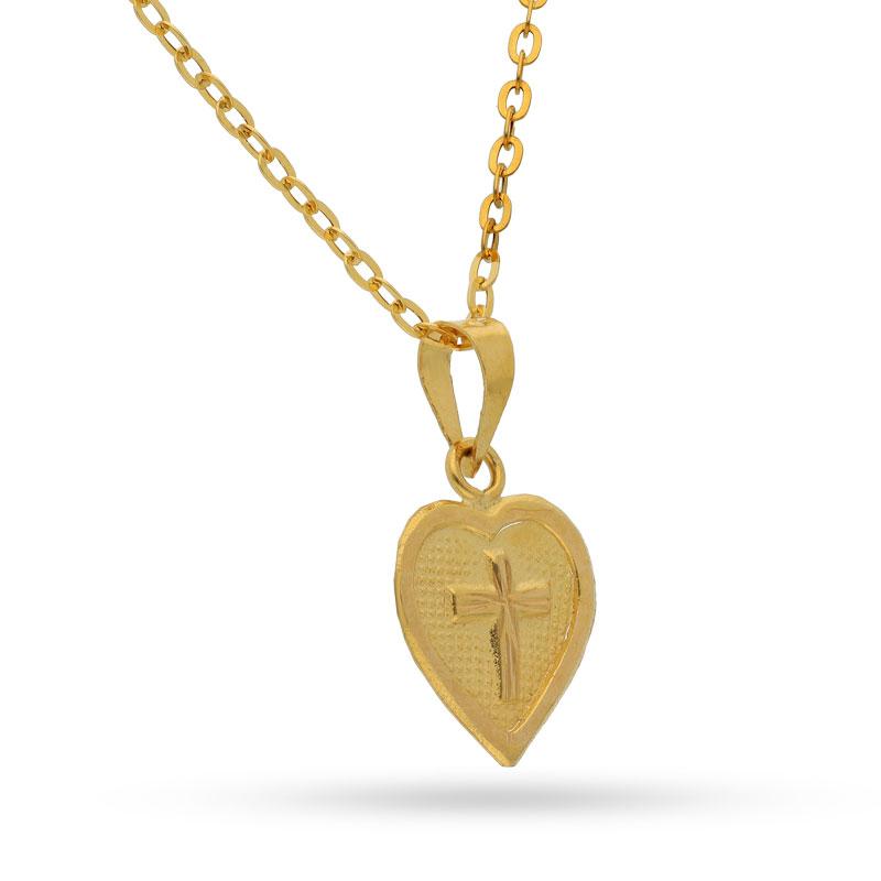 Gold Necklace (Chain with Cross Pendant) 18KT - FKJNKL1225