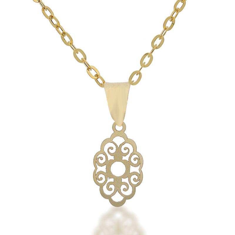 Gold Necklace (Chain with Pendant) 18KT - FKJNKL18K2086