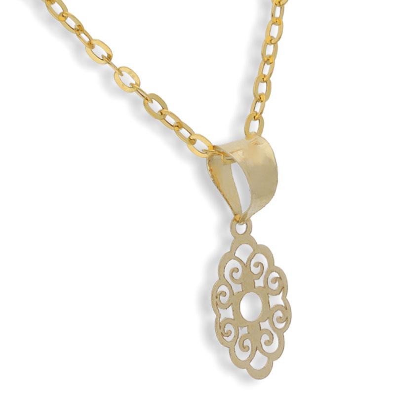 Gold Necklace (Chain with Pendant) 18KT - FKJNKL18K2086