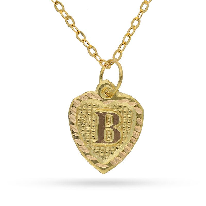 Gold Necklace (Chain with Alphabet Pendant) 18KT - FKJNKL1452