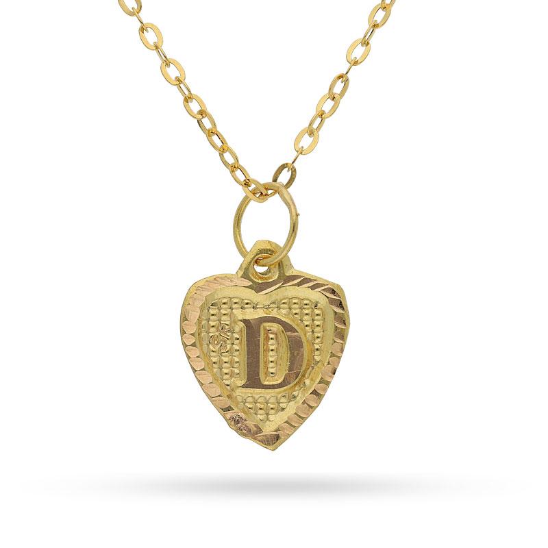 Gold Necklace (Chain with Alphabet Pendant) 18KT - FKJNKL1452