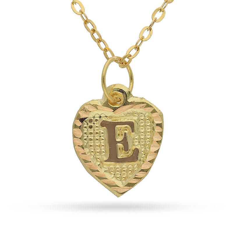 Gold Necklace (Chain with Alphabet Pendant) 18KT - FKJNKL1452