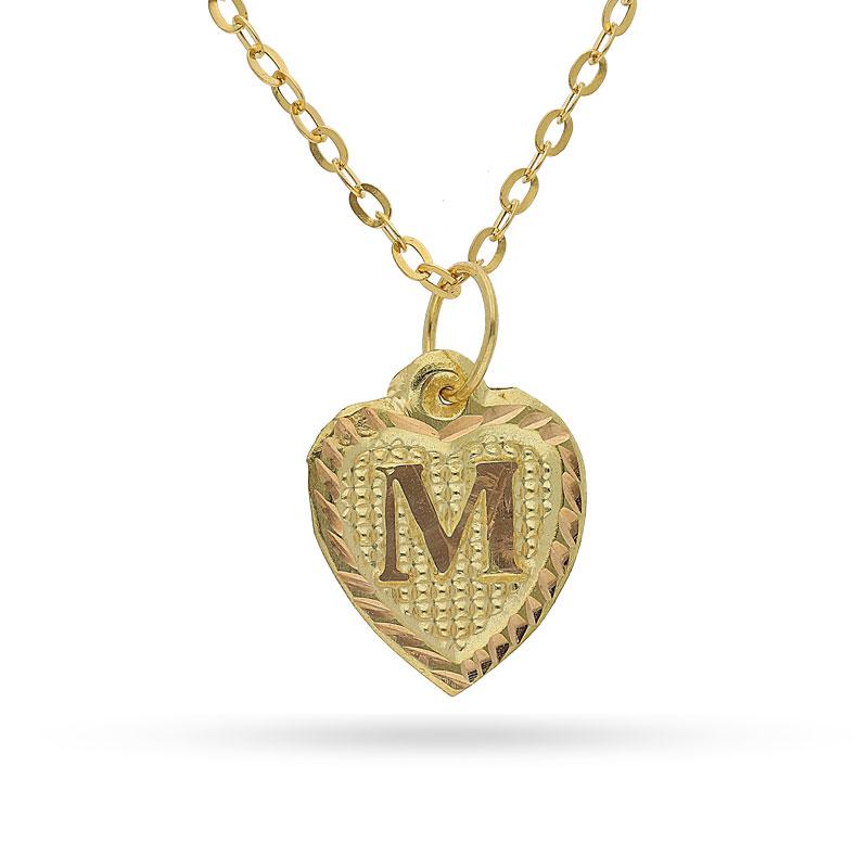 Gold Necklace (Chain with Alphabet Pendant) 18KT - FKJNKL1452