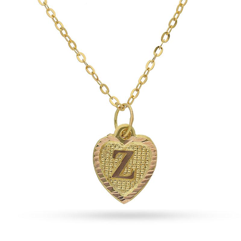 Gold Necklace (Chain with Alphabet Pendant) 18KT - FKJNKL1452