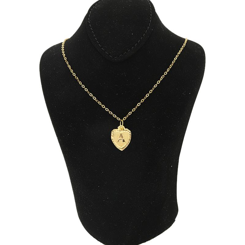 Gold Necklace (Chain with Alphabet Pendant) 18KT - FKJNKL1452