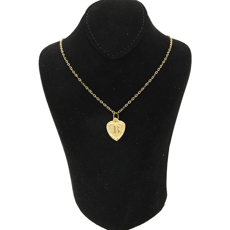 Gold Necklace (Chain with Alphabet Pendant) 18KT - FKJNKL1452