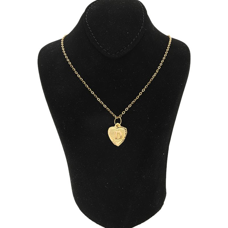 Gold Necklace (Chain with Alphabet Pendant) 18KT - FKJNKL1452