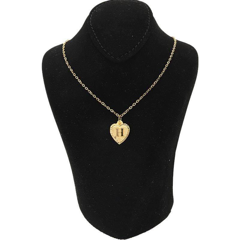 Gold Necklace (Chain with Alphabet Pendant) 18KT - FKJNKL1452