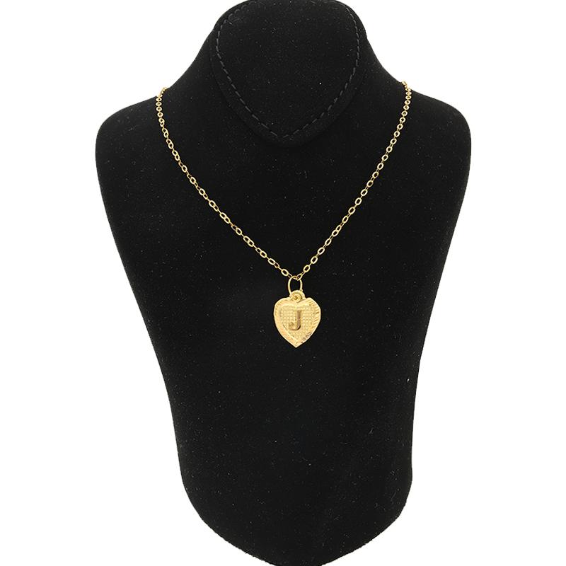 Gold Necklace (Chain with Alphabet Pendant) 18KT - FKJNKL1452