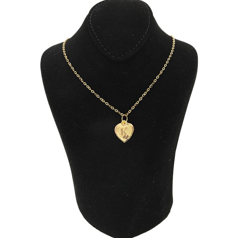 Gold Necklace (Chain with Alphabet Pendant) 18KT - FKJNKL1452