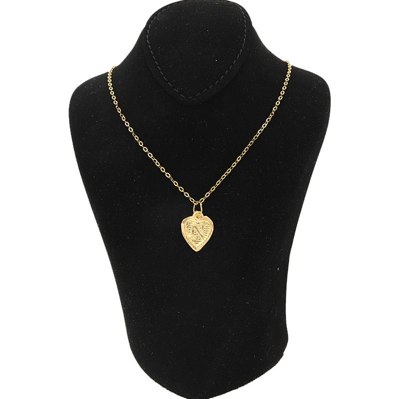 Gold Necklace (Chain with Alphabet Pendant) 18KT - FKJNKL1452