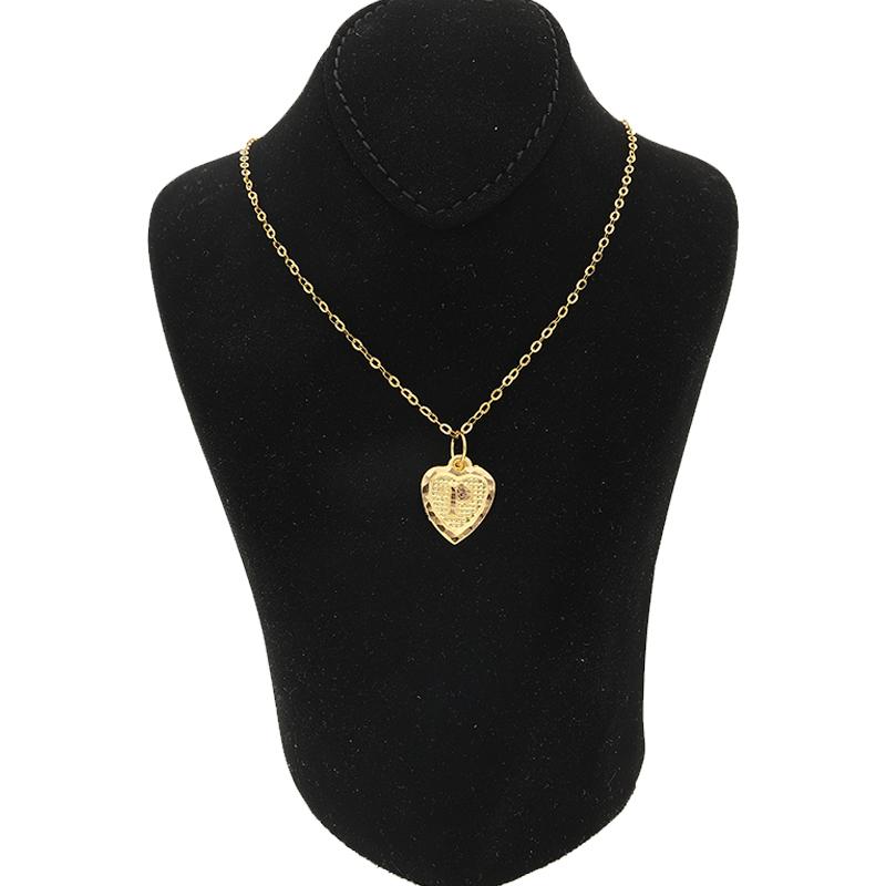 Gold Necklace (Chain with Alphabet Pendant) 18KT - FKJNKL1452