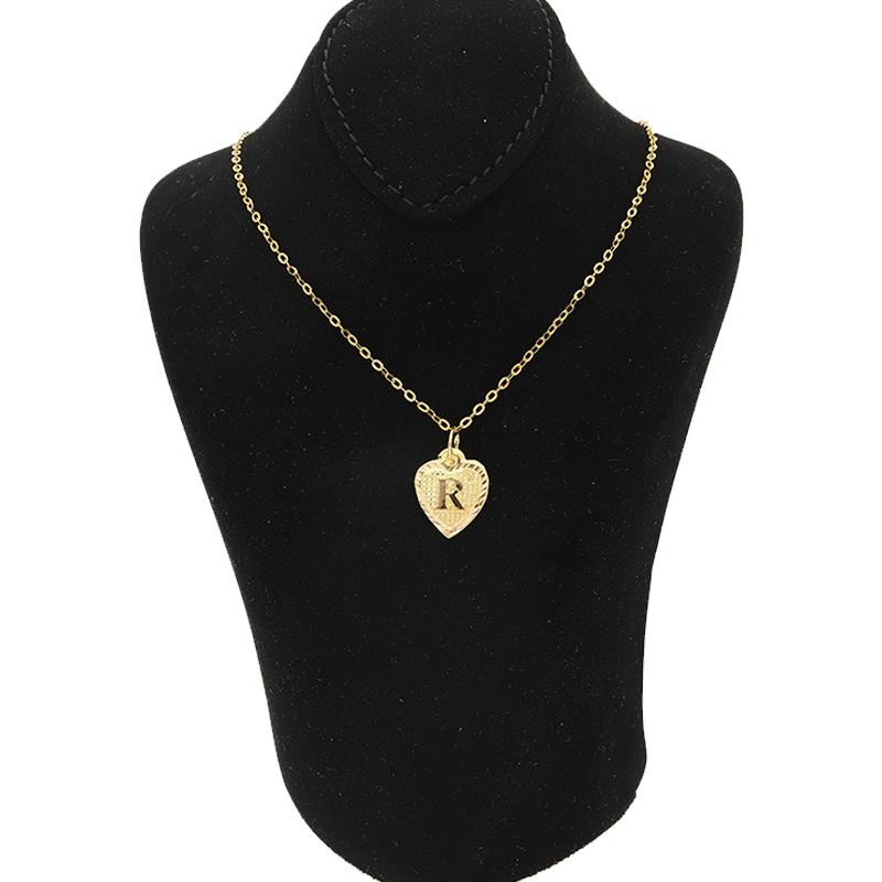 Gold Necklace (Chain with Alphabet Pendant) 18KT - FKJNKL1452