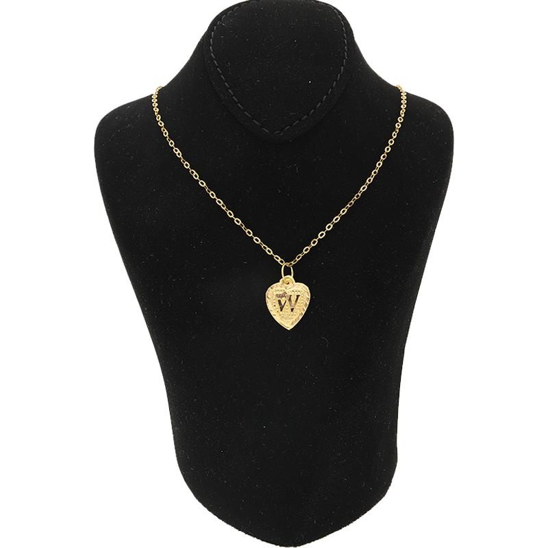 Gold Necklace (Chain with Alphabet Pendant) 18KT - FKJNKL1452