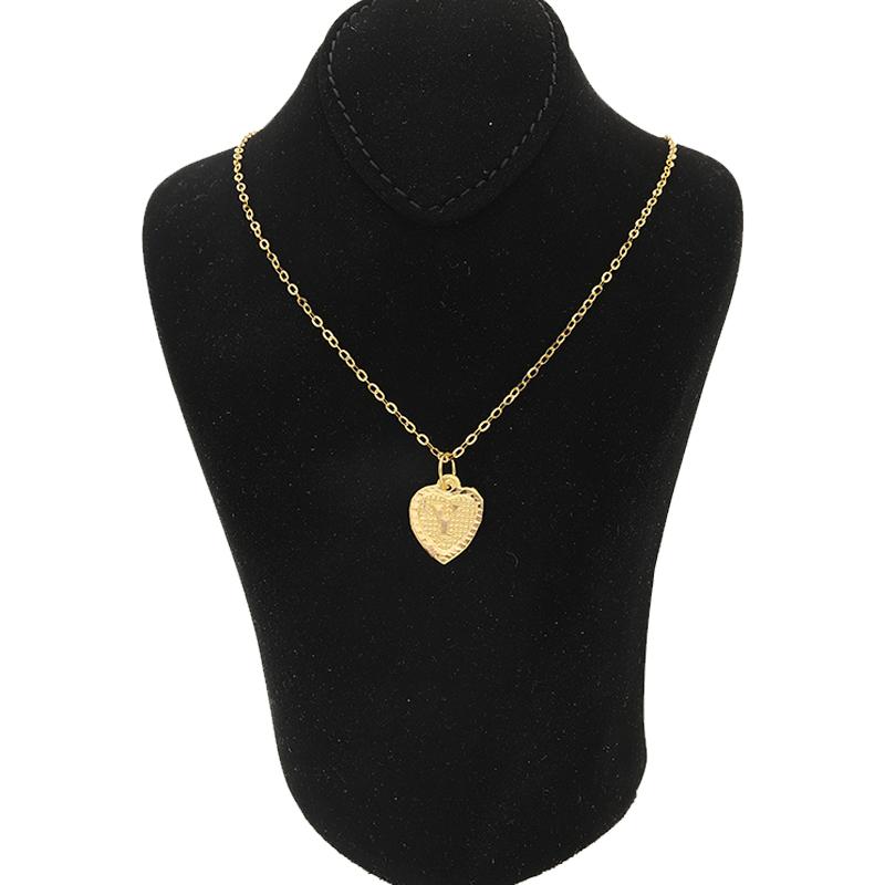 Gold Necklace (Chain with Alphabet Pendant) 18KT - FKJNKL1452