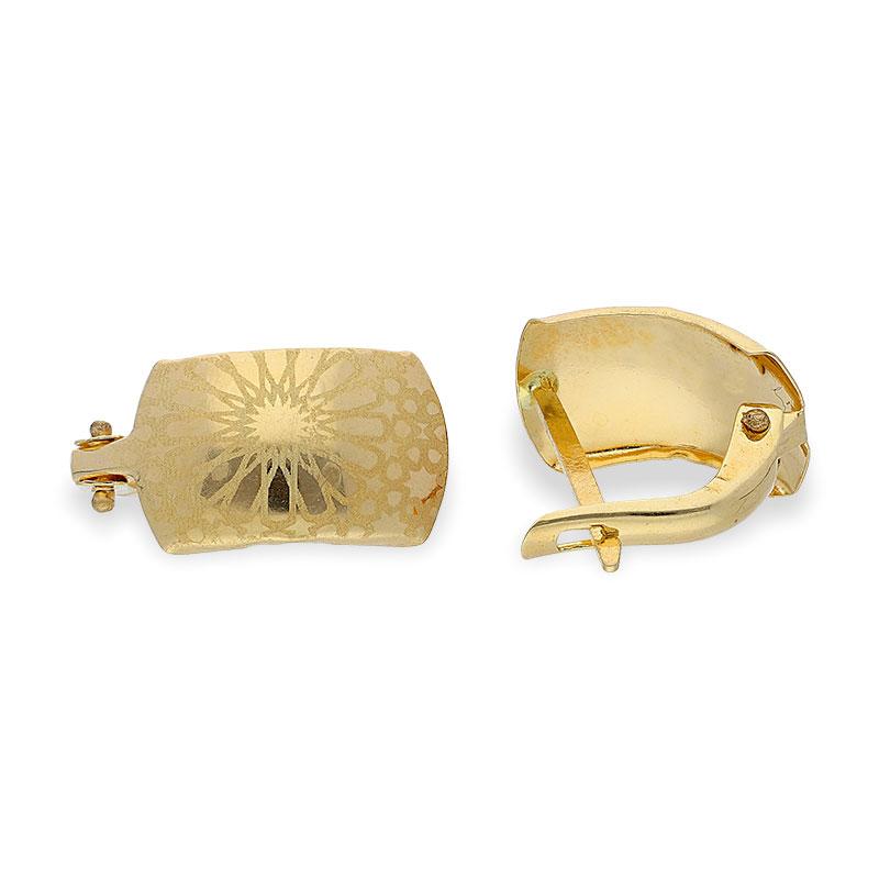 Gold Clip Earrings 18KT - FKJERN18K1904
