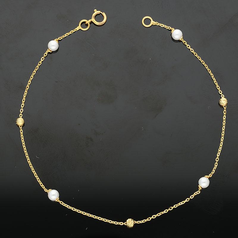 Gold Balls Bracelet 21KT - FKJBRL21K2266
