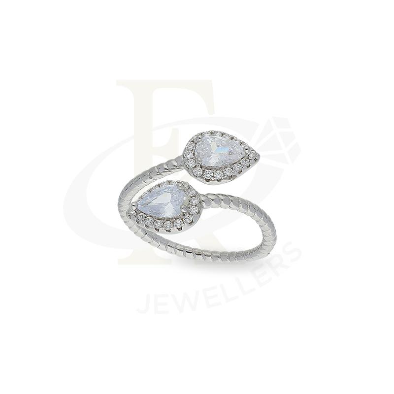 Sterling Silver 925 Pear Shaped Ring - FKJRNSL2675