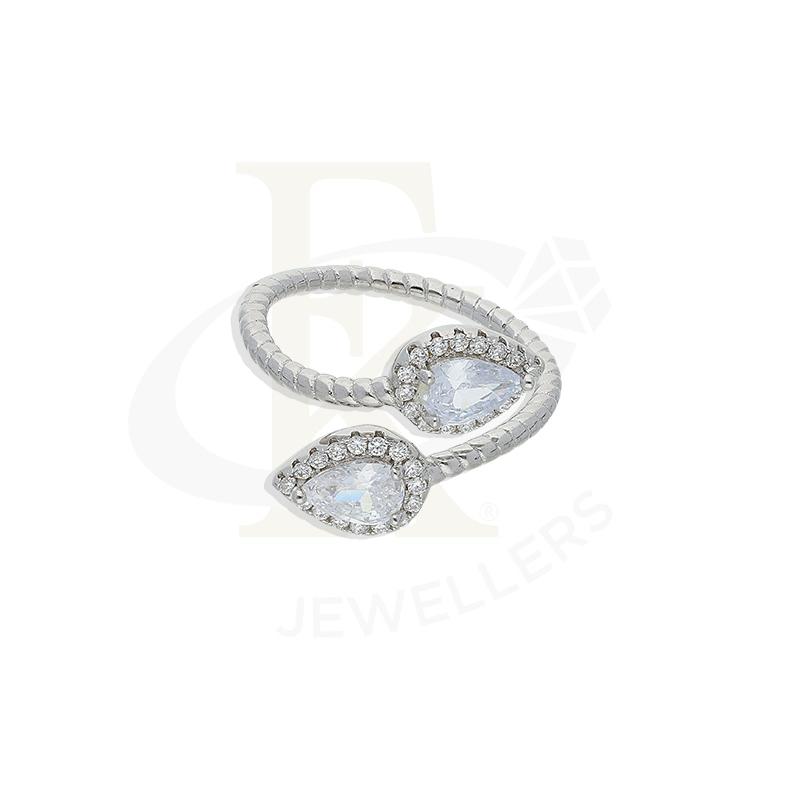 Sterling Silver 925 Pear Shaped Ring - FKJRNSL2675