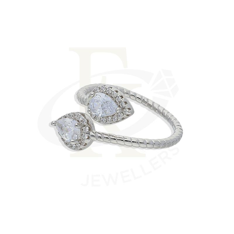 Sterling Silver 925 Pear Shaped Ring - FKJRNSL2675