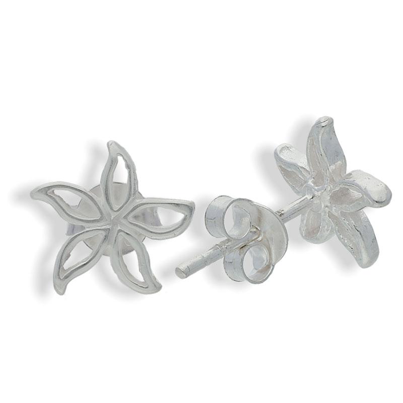 Sterling Silver 925 Star Earrings - FKJERNSL2194