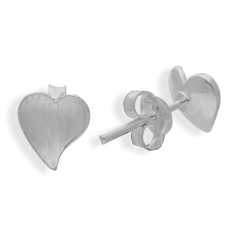 Sterling Silver 925 Heart Earrings - FKJERNSL2200
