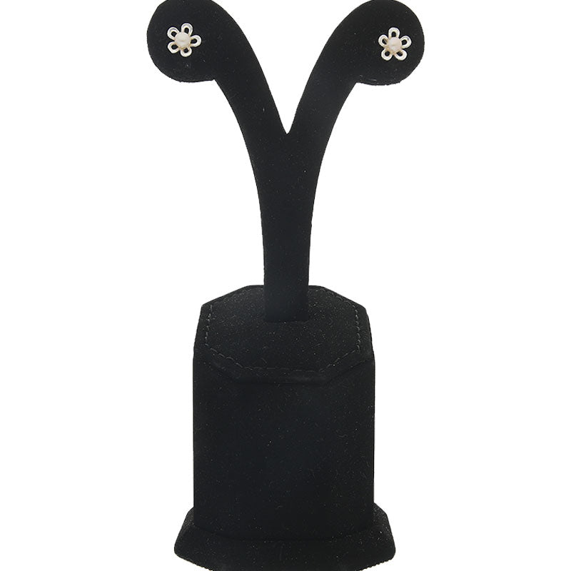 Sterling Silver 925 Flower Earrings - FKJERNSL2191