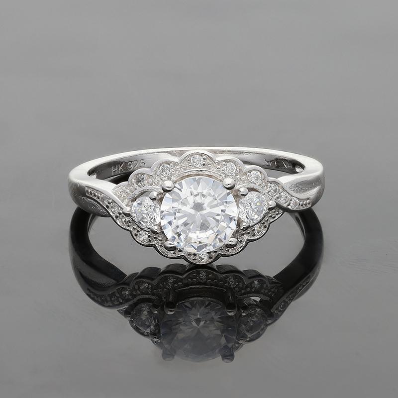 Sterling Silver 925 Solitaire Ring - FKJRNSL2448