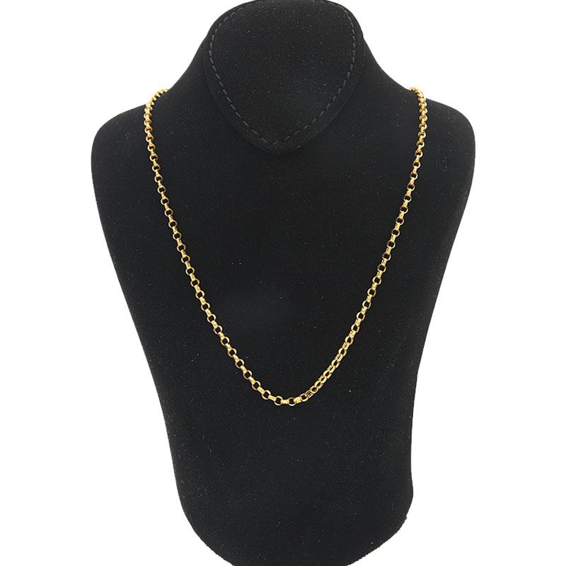 Gold Rolo Chain 21KT - FKJCN21K2174