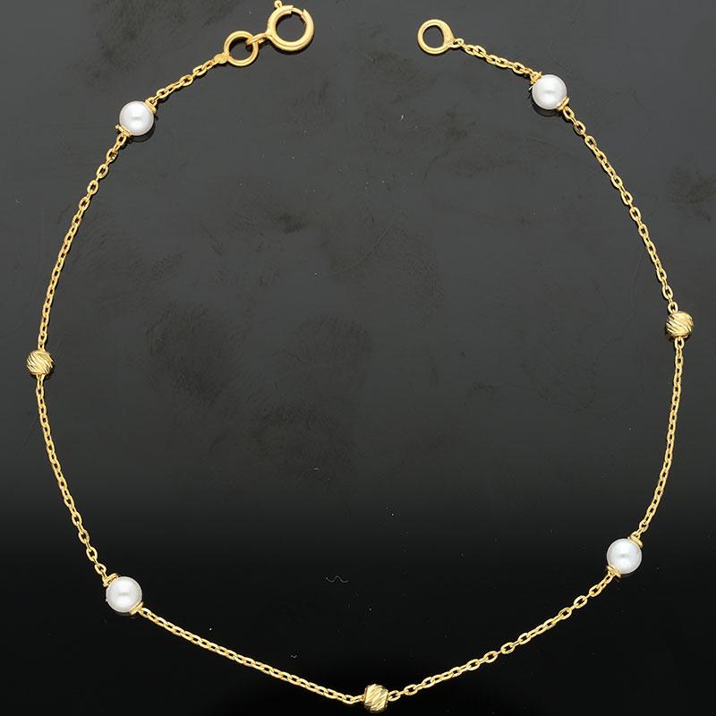 Gold Balls Bracelet 21KT - FKJBRL21K2273