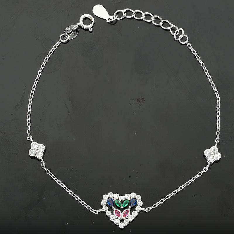 Sterling Silver 925 Heart Bracelet - FKJBRLSL2287