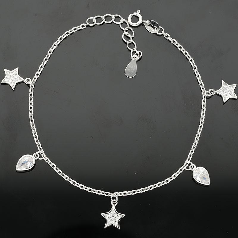 Sterling Silver 925 Star Bracelet - FKJBRLSL2340
